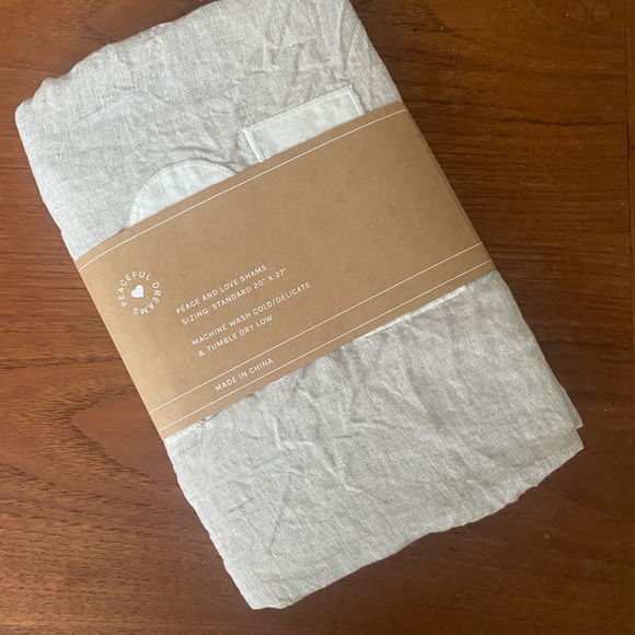 Peace + Love Linen Shams - NWT, Jillian Harris - Picture 4 of 4